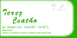 terez csatho business card